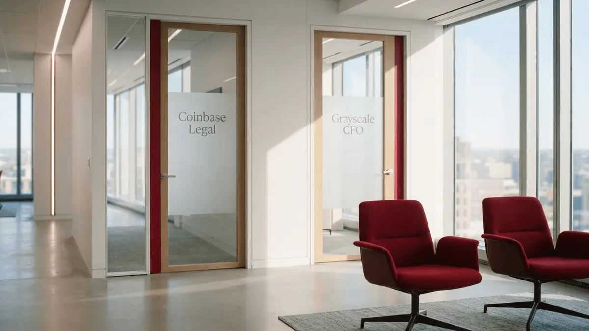 coinbase clo ir grayscale cfo išeina, nes prasideda kriptovaliutų reguliavimo era